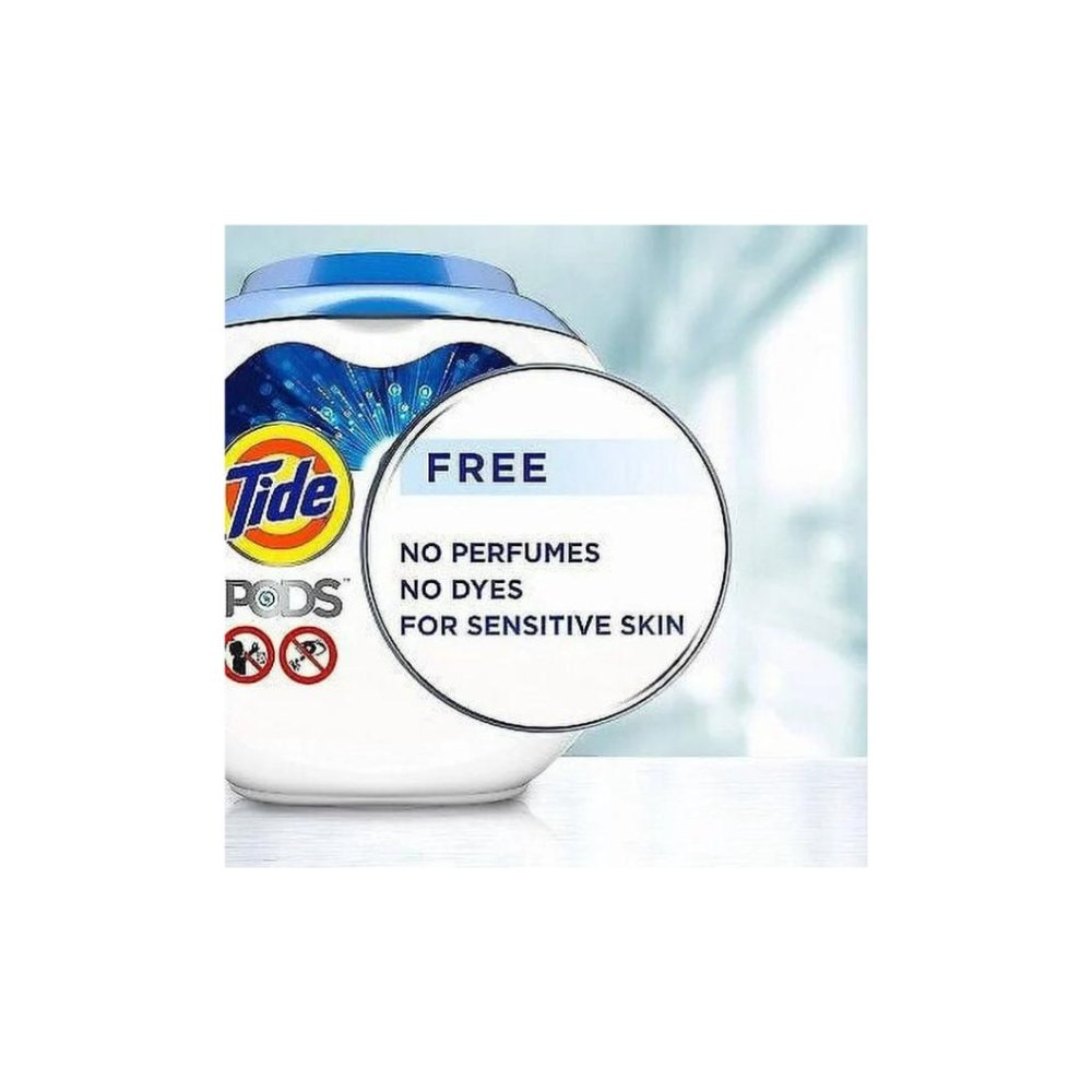 Tide Pods Ultra Oxi Laundry Detergent - Free & Gentle - 1.81kg, 63oz/61Pacs.